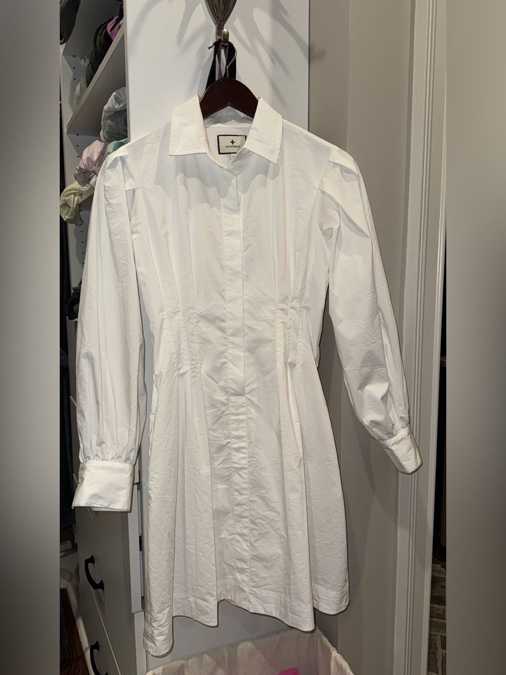 Tuckernuck White Long-Sleeve Shirtdress